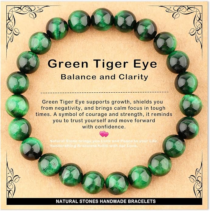 AD Beads 4mm6mm8mm10mm Handmade Bracelet - Natural Gemstone for Peace and Tranquility - Meditation, Yoga, Healing and Energy Gift for Unisex