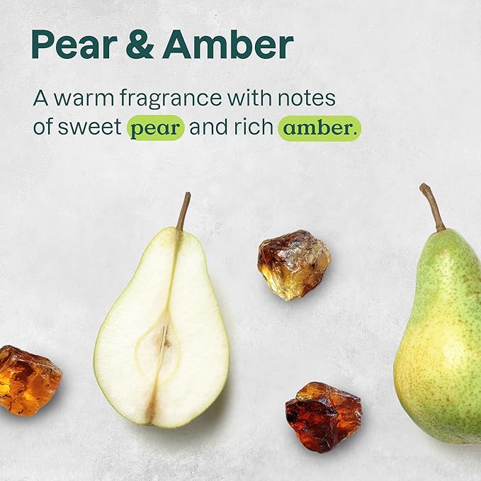 ATTITUDE Body Lotion, EWG Verified, Vegan & Cruelty-Free, Hydrating Moisturizer for Dry Skin, Non-Greasy Skin Care, Pear & Amber Scent, 16 Fl Oz