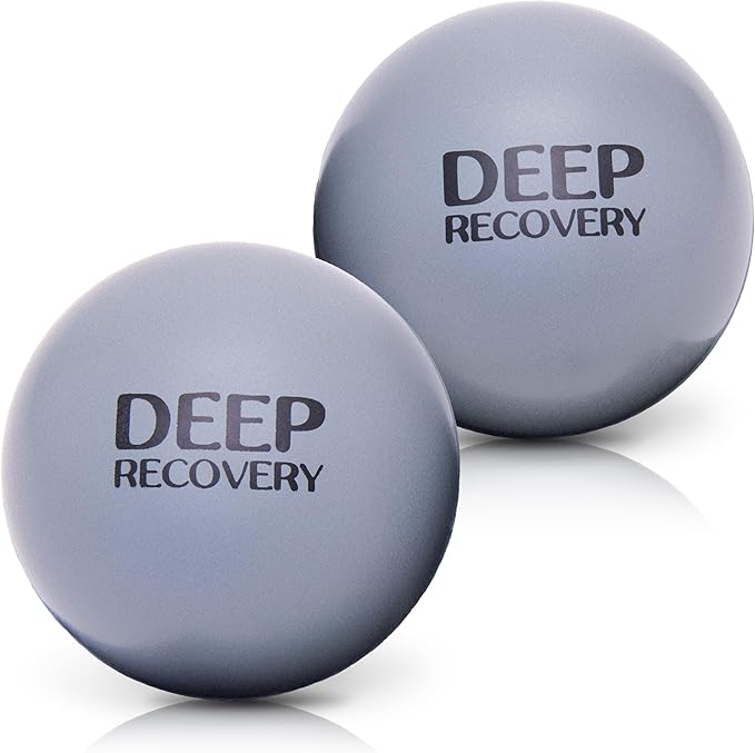 Deep Recovery Very Firm Yoga Deep Tissue Massage Ball Set – Myofascial Release Balls for Feet, Back, Neck, Legs & Arms – Trigger Point & Mobility Therapy (2-Pack)