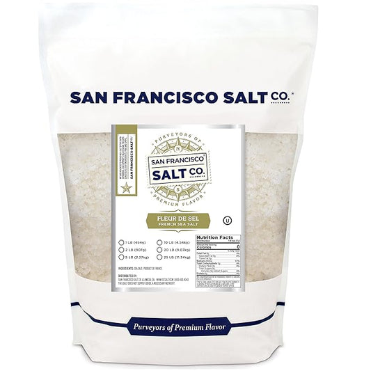 Fleur de Sel de Guérande - 2 lb. Bag French Sea Salt by San Francisco Salt Company