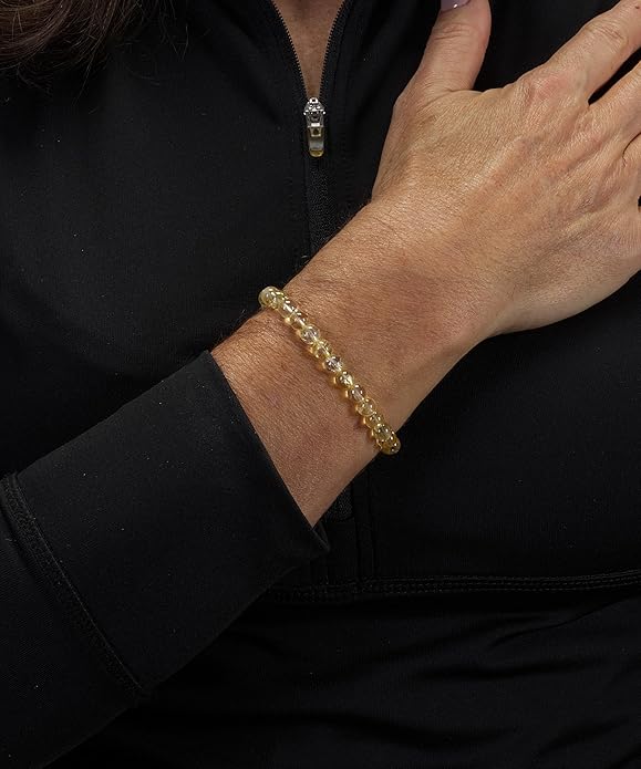 Cherry Tree Collection - Small, Medium, Large Sizes - Gemstone Beaded Bracelets For Women and Men - 6mm Round Beads