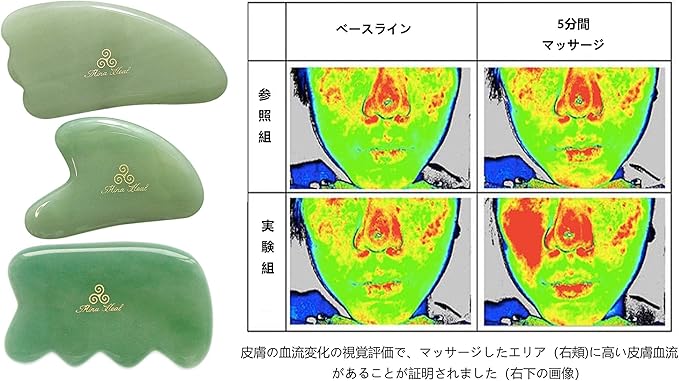 Jade Stone Facial Massager for Facial Lifting and Tightening Massage, Anti-Wrinkles, Anti-Aging Gua Sha Wrinkles Removal Massage, Skin Care and Rejuvenation