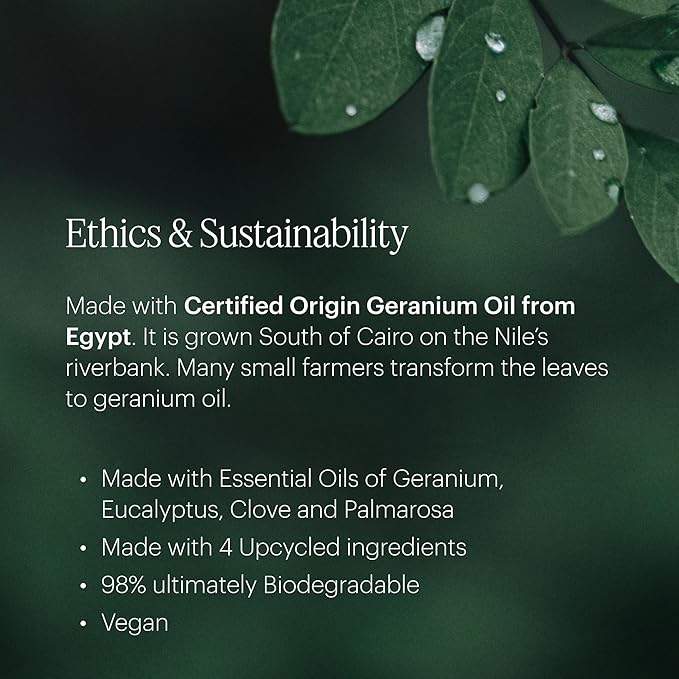 Aera Home Hygiene Geranium - Essential Oil for Home - Soft Pink Petal Fragrance - Notes of Geranium, Palmarosa and Clove Essential Oils - Scent Refill - Capsule Size Works with Mini Diffuser