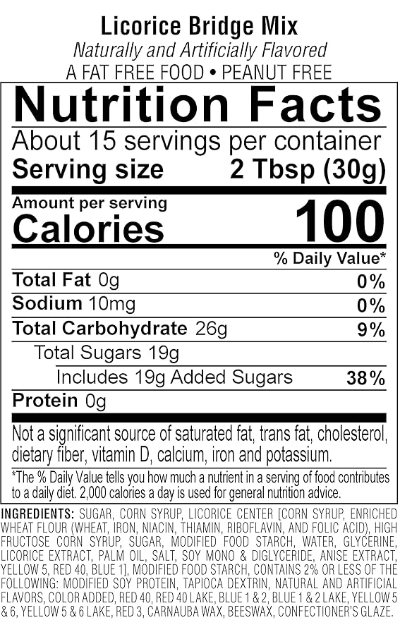 Jelly Belly Licorice Bridge Mix Candy Assortment - 1 Pound (16 Ounces) Resealable Bag - Genuine, Official, Straight from the Source