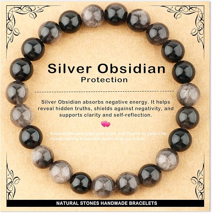 AD Beads 4mm6mm8mm10mm Handmade Bracelet - Natural Gemstone for Peace and Tranquility - Meditation, Yoga, Healing and Energy Gift for Unisex