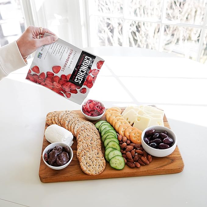 Crunchies Freeze-Dried Fruits, 100% All Natural Crispy Fruit, Non GMO and Kosher, Resealable Freeze Dried Fruit Snack Packs, Pack of 6 (Variety Pack)