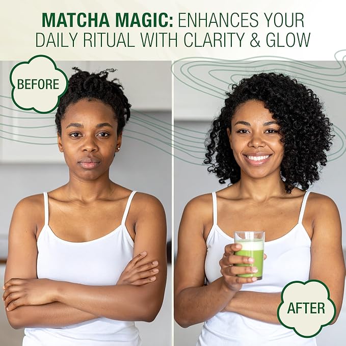 Organic Matcha Green Tea Powder (4-Oz) – Certified USDA Organic Powder for Matcha Latte, Tea, and Smoothies – Kosher, Non-Gmo, Antioxidant Rich Tea Gifts by Total Tea