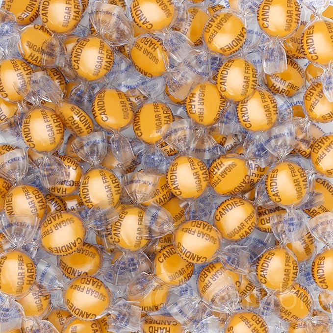 Cambie Sugar Free Butterscotch Hard Candy – 1 lb of Individually Wrapped Sugar Free Hard Candy, Smooth & Creamy Butterscotch Buttons, Keto & Diabetic Friendly
