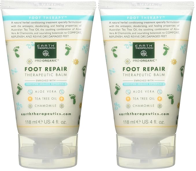 Foot Repair Balm Earth Therapeutics 4 oz Balm (Pack of 2)