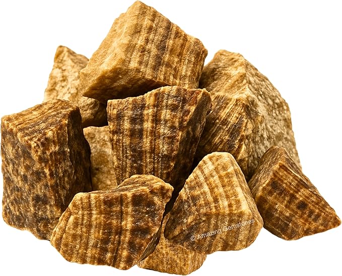 Amazing Gemstone Aragonite Raw Crystals and Healing Stones, Natural Rocks for Tumbling - DIY Raw Stones and Crystals, 2 Pieces