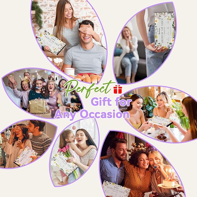 Shower Steamers Aromatherapy 8 Pack, Birthday Gifts for Women Men & Luxury Gift Box Packaging, Premium Shower Bombs with Natural Essential Oils, Home Spa Stress Relief, Relaxation Self Care