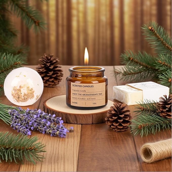 Get Well Soon Gift Baskets for Women, Recovery Care Package with Handmade Soy Candles & Coffee Mug, Inspirational Thinking of You Gift Sympathy Comfort Feel Better Gift After Surgery