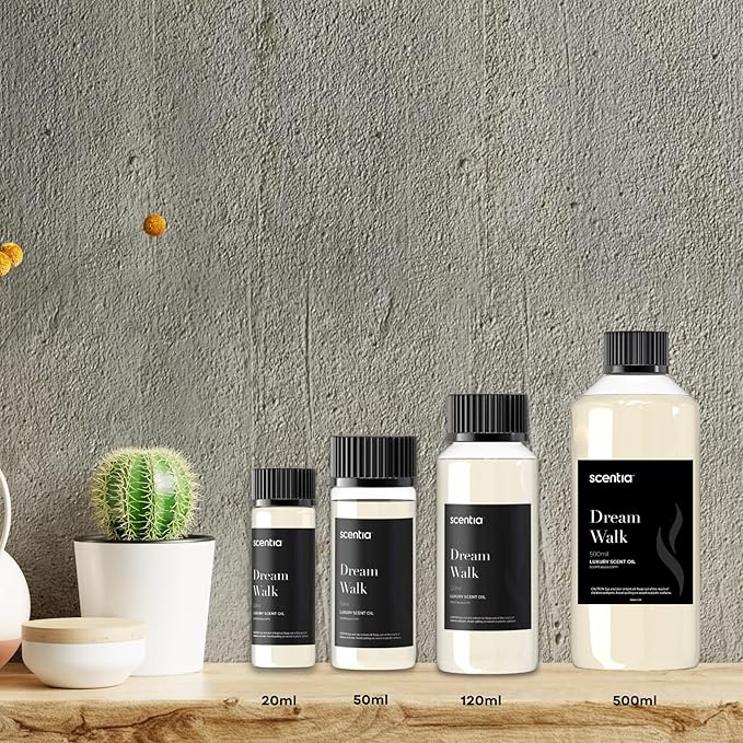 Scentia Hotel Diffuser Oil - 120 ml 4.06 fl oz - Fragrance Oil Blend with White Tea,Natural Home Fragrance and Hotel Scent for Diffusers & Machines -Dream Walk