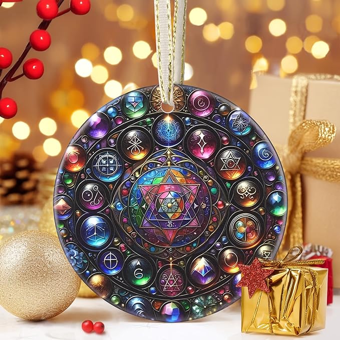 Alchemy 3.5 Inch Ceramic Christmas Hanging Ornament - Tree Decoration, Gift for Christmas & Holiday Present Exchange