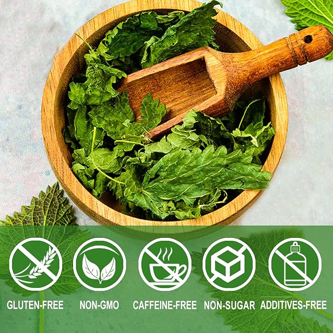 Jarteela - Nettle Leaf Tea Bag, 1.5g x 54 Count - Premium Stinging Nettle Tea - Natural Herbal Tea Bags - Non-GMO - Caffeine-free Tea - Support Digestion & Eye Health