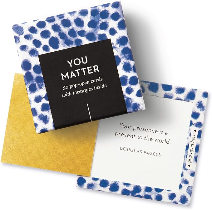 Compendium ThoughtFulls Pop-Open Cards — 2-Pack of You're Awesome, You Matter — 60 Pop-Open Cards, Each with a Different Message Inside