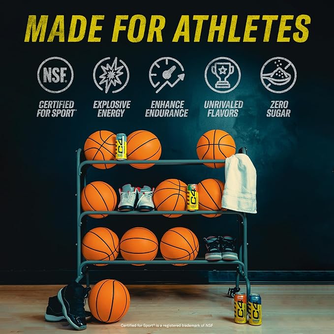 C4 Original Sugar Free Energy Drink | Orange Slice | Pre Workout Performance Drink with No Artificial Colors or Dyes,12 Fl Oz (Pack of 12)