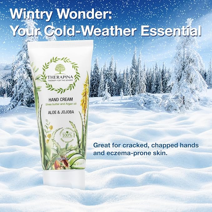 Aromatherapy Hand Cream for Dry Skin – Shea Butter Hand Cream for Women and Men with an Awakening, Long-Lasting Aloe and Jojoba Scent – Vegan Hand Cream Lotion for Dry Skin, 3 Oz.