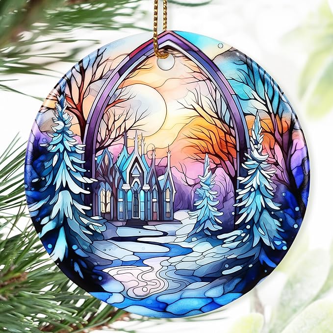 Christmas Ornament - Winter Sunrise Heirloom Keepsake for Christmas Tree & Gift Idea