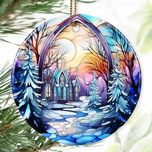 Christmas Ornament - Winter Sunrise Heirloom Keepsake for Christmas Tree & Gift Idea