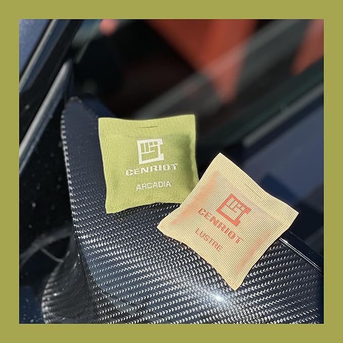 Car Air Freshener(Arcadia)-Long Lasting Scented Sachet, Luxury Car Fragrance Diffuser, Magnetic Vent Clip and Hanging Ribbon, Clean and Natural with Essential Oil, For Home Drawer and Closet