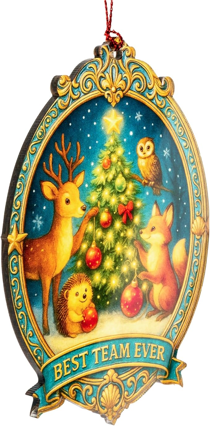 Christmas ornament 2025 - Vintage Christmas ornament - Acrylic xmas ornament - Art ornament - Christmas ornament 2025 - Suncatcher Effect window hanging - car hanging accessories