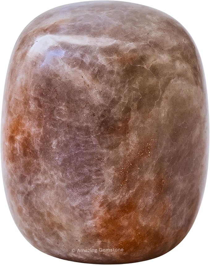 Amazing Gemstone Sun Moonstone Crystals and Healing Stones Tumbled - 1 Oz Sun Moonstone Stone, Natural Healing Stones for Energy Balance, Stress Relief - Polished Gems Rocks