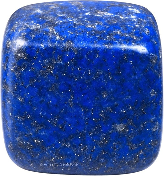 Amazing Gemstone Lapis Lazuli Crystals&Healing Stones Tumbled - 1 oz Lapis Lazuli Stone, Natural Healing Stones for Energy Balance, Stress Relief - Premium Polished Gems Rocks for Meditation&Wellness
