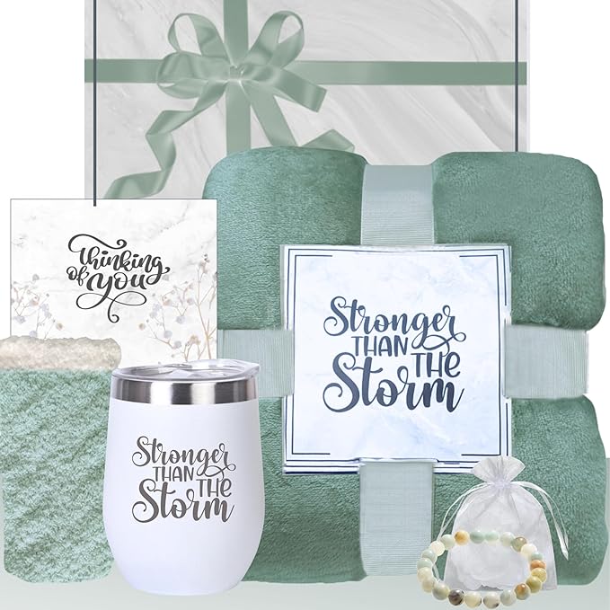 Get Well Soon Gifts for Women - Thinking of You Care Package for Cancer Recovery, Surgery, Sick Friend, Hospital Comfort, Chemo Care Treatment, Sympathy - Thoughtful Gift Box (Sage Green)