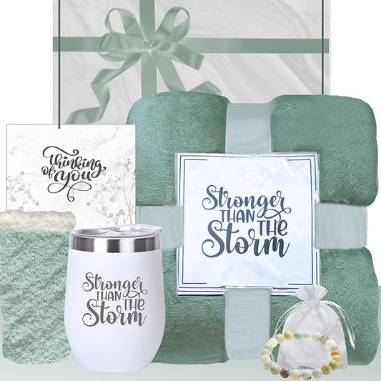 Get Well Soon Gifts for Women - Thinking of You Care Package for Cancer Recovery, Surgery, Sick Friend, Hospital Comfort, Chemo Care Treatment, Sympathy - Thoughtful Gift Box (Sage Green)