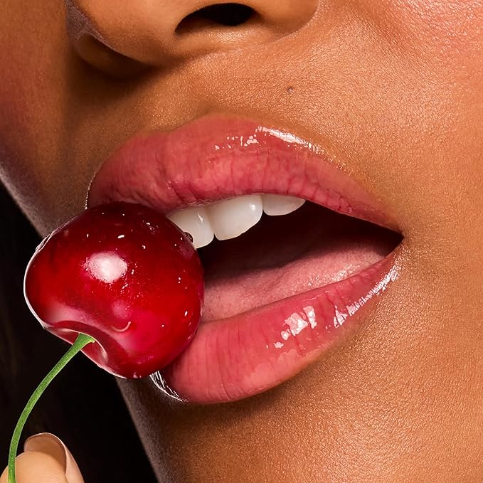 ColourPop Fresh Kiss Glossy Lip Balm - Hydrating Lip Care Enriched with Peptides, Hyaluronic Acid, Shea Butter & Vitamin E for an Ultra-Cushiony Formula - Cherry Glaze (0.49 oz)