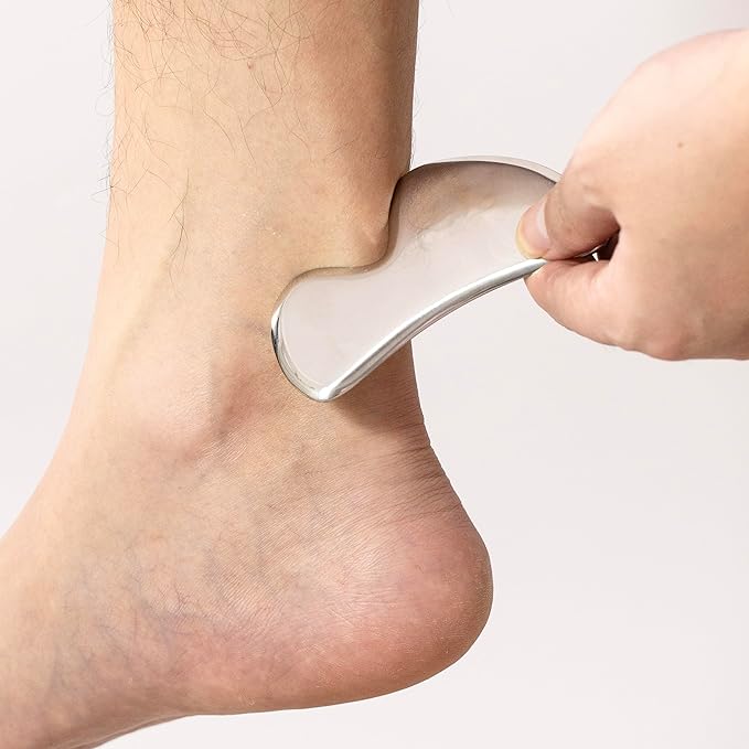 Gua sha Tool gua sha Stainless Steel iastm Tool Gussha Massage Tool Muscle Scraping Tool for Soft Tissue Therapy and Reduce Arms,Back, Legs, Neck Muscle Pain(liandaoshanshao)………