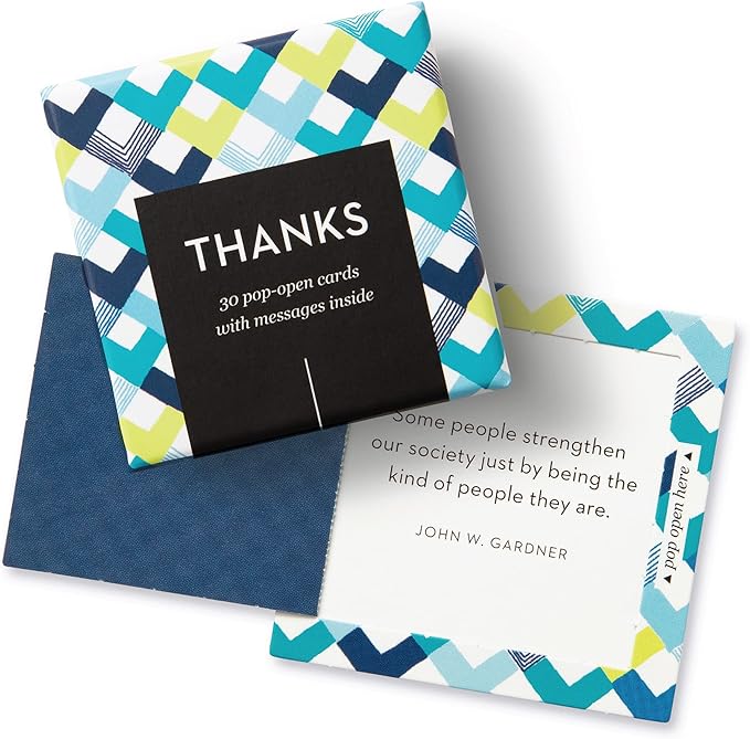 Compendium ThoughtFulls Pop-Open Cards — 4-Pack of You're Awesome, Smile, Be Happy, Thanks — 120 Pop-Open Cards, Each with a Different Message Inside