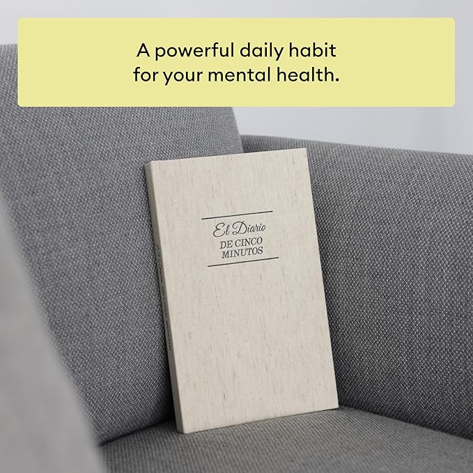Intelligent Change Spanish Five Minute Journal, Original Daily Gratitude Journal, Reflection & Manifestation Journal for Mindfulness, Undated Daily Journal, Plastic-Free