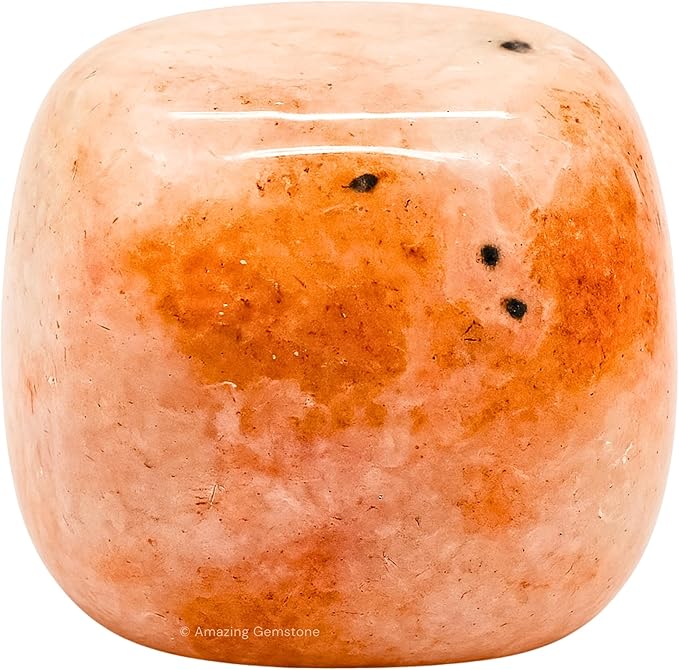 Amazing Gemstone Sunstone Crystals and Healing Stones Tumbled - 1 Oz Sunstone Stone Gem Stones, Natural Healing Stones for Energy Balance, Stress Relief, Polished Gems Rocks