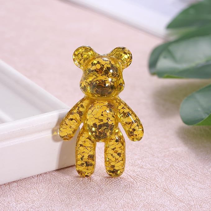 Pocket Bear Hug, Anxiety Relief Gifts for Women Men, Mental Health Positivity Gifts, Thinking of You Gift, Emotional Support Gift, Comforting Present for Son Daughter Back to School, Gold