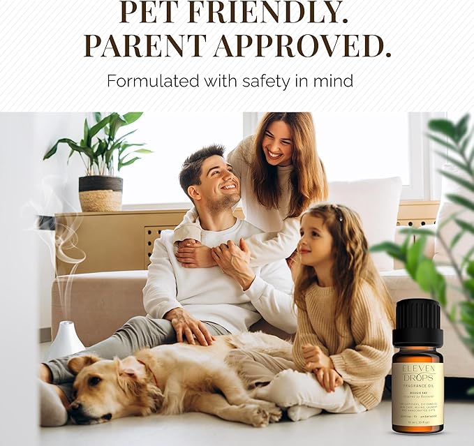 Bougie 540 Diffuser Oil – Premium Fragrance Oil with Radiant Amber & Jasmine Notes – Elegant Aroma for Cold Air Diffusers, Home, Office, Candle Making, Pet Friendly, 10ml Glass Bottle