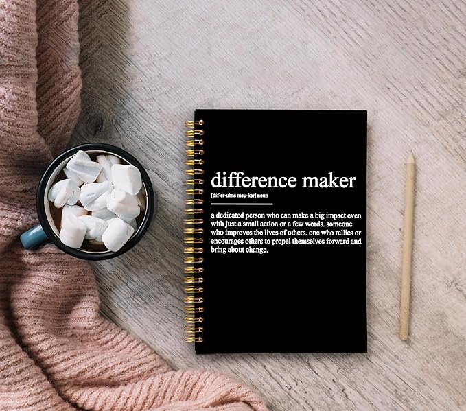 Inspirational Spiral Notebook,Inspirational Journal,Inspirational Journal for Women Men Writing,Grit Spiral Notebook 8.3×5.5 Inch