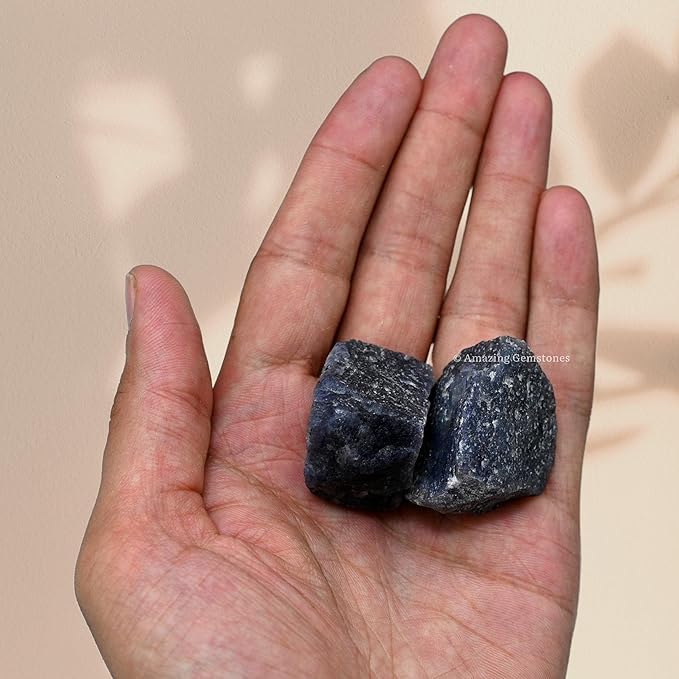 Amazing Gemstone Blue Aventurine Raw Crystals and Healing Stones, Natural Rocks for Tumbling and DIY Raw Stones and Crystals (5 Pieces)