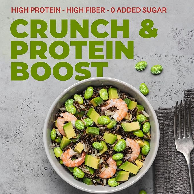 Crunchy Dry Roasted Edamame Beans Snack by Zest Delites, Sea Salt - Sriracha - Buffalo, Vegan, Low Calorie High Protein Snacks, Low Carb, Keto, Gluten Free, 0.9 oz 24 Packs