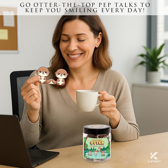 Positive Otter Gifts For Otter Lovers - Daily Affirmation Cards For Women Friend, Emotional Support Coworker Birthday Gift For Men, Mental Health Encouragement Inspirational Teen Girl Gifts