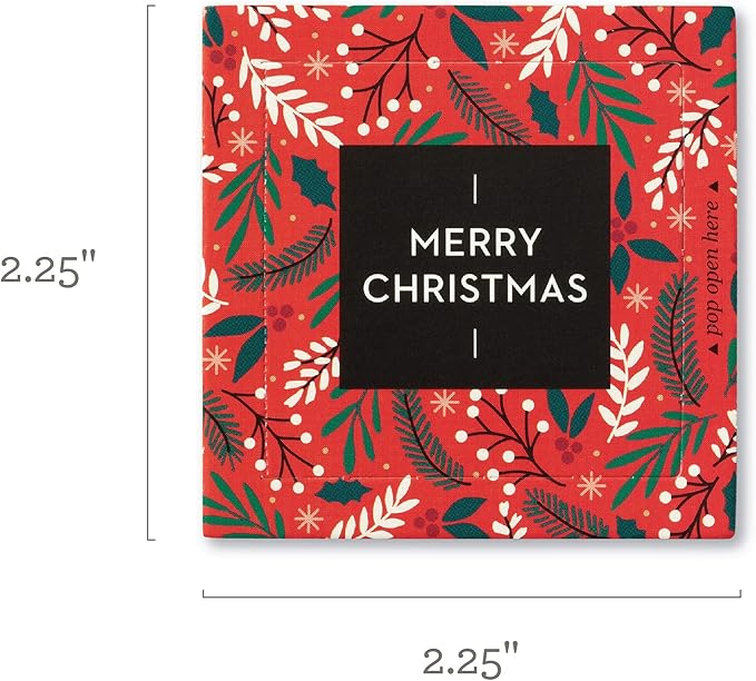 Compendium ThoughtFulls Pop-Open Cards — 2-Pack of Merry Christmas, Wish — 60 Pop-Open Cards, Each with a Different Message Inside