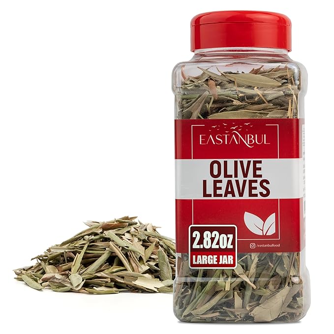 Eastanbul Olive Leaf, 2.82oz, Olive Leaf Loose Tea AKA Te De Hojas De Olivo, from Turkish Mediterranean Trees, Caffeine-Free, Natural, Vegan, Gluten Free, Non GMO