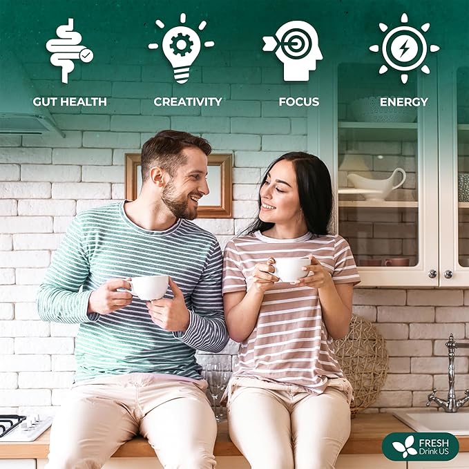 FreshDrinkUS, Lymphatic Drainage Tea | 30 Tea Bags | Herbal Tea Bags with Ginger, Dandelion Root, Burdock Root, Mullein, Calendula, Lemongrass, Rose, Licorice & Tulsi – Caffeine-Free Herbal Blend