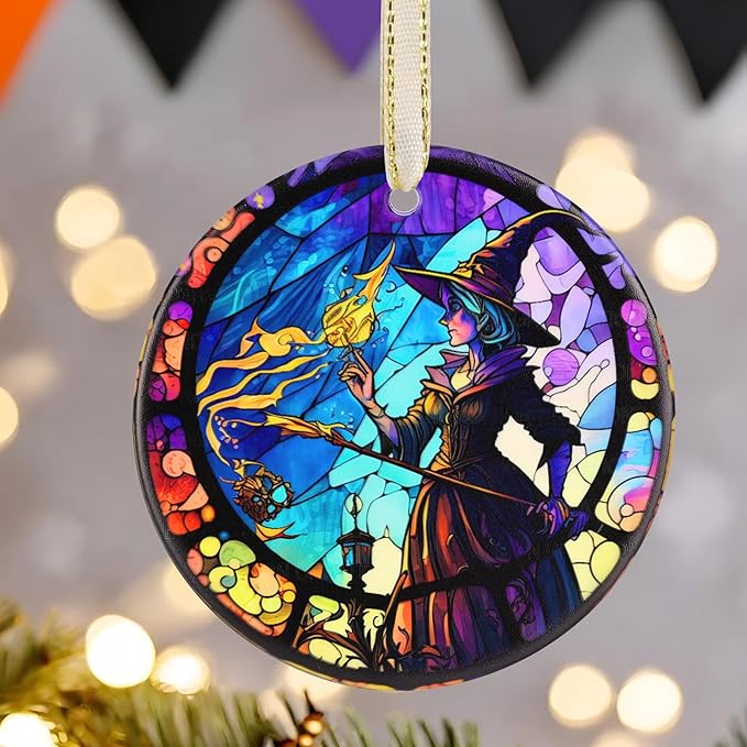 Christmas 2025 Ornaments, Christmas Ornament Gift, Holiday Keepsake, Stocking Stuffers, Gift Ideas - Magic Witch