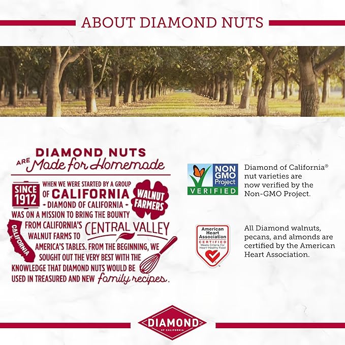 Diamond of California Salted Dark Chocolate Walnut Snack Nuts, 4 oz. (4 Pack)