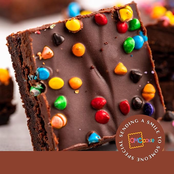 Gourmet Chocolate Brownies Gift Basket Cookie Gifts, Prime Corporate for Men Women Birthday Anniversary Get Well Soon | Nut Free