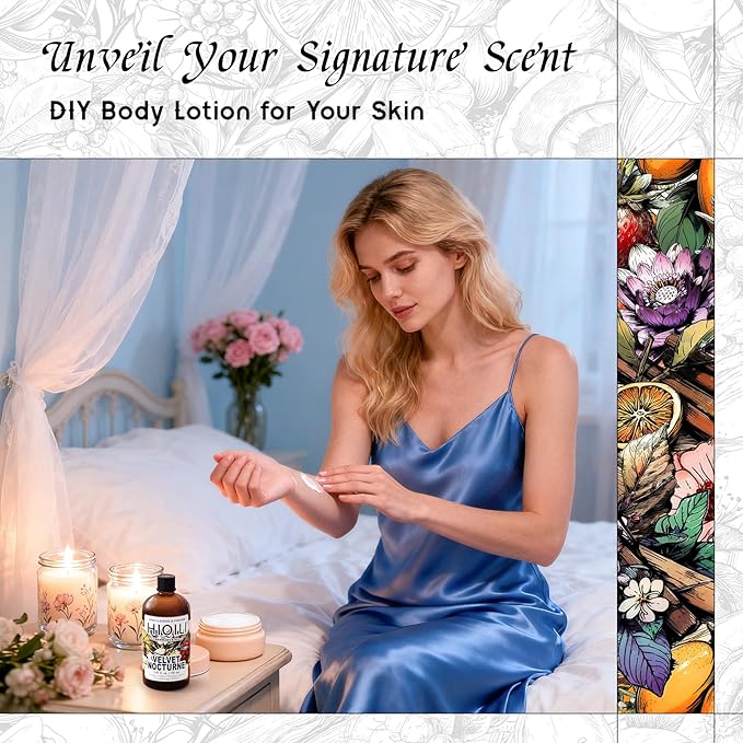 HIQILI Velvet Nocturne Fragrance Oil for Making Candle, Violet & Carnation Scents, DIY Perfume, Great for Diffuser, Long Lasting - 5.07 Fl Oz