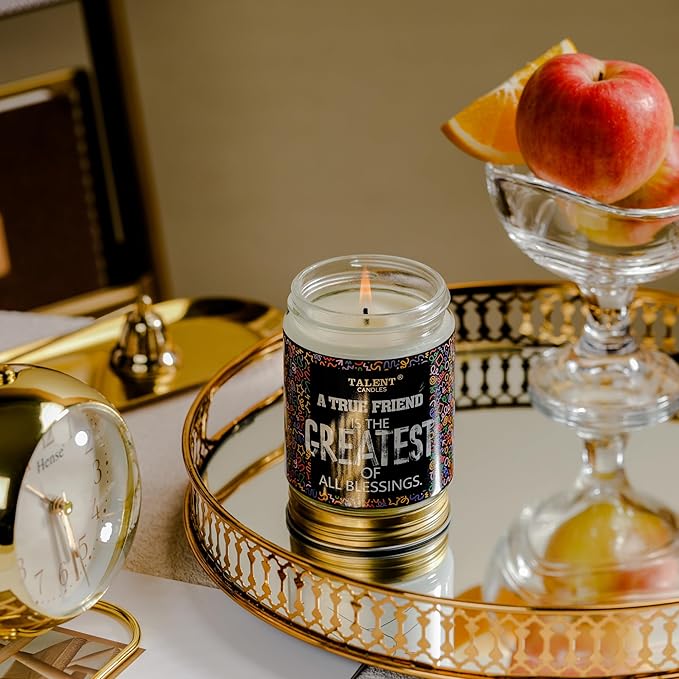 Best Friend Candle | Scented Candle Funny Birthday & Christmas Friendship Gifts | Sandalwood & Jasmine Scented Candles