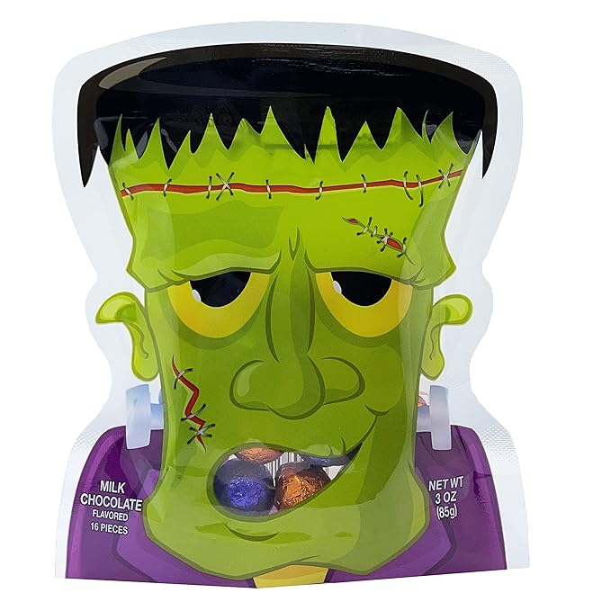 Fruidles Halloween Party Pals Big Milk Chocolate, Holiday Treats, Chocolaty 'n Smooth, Individually Wrapped, Kosher Certified (Pack of 3)